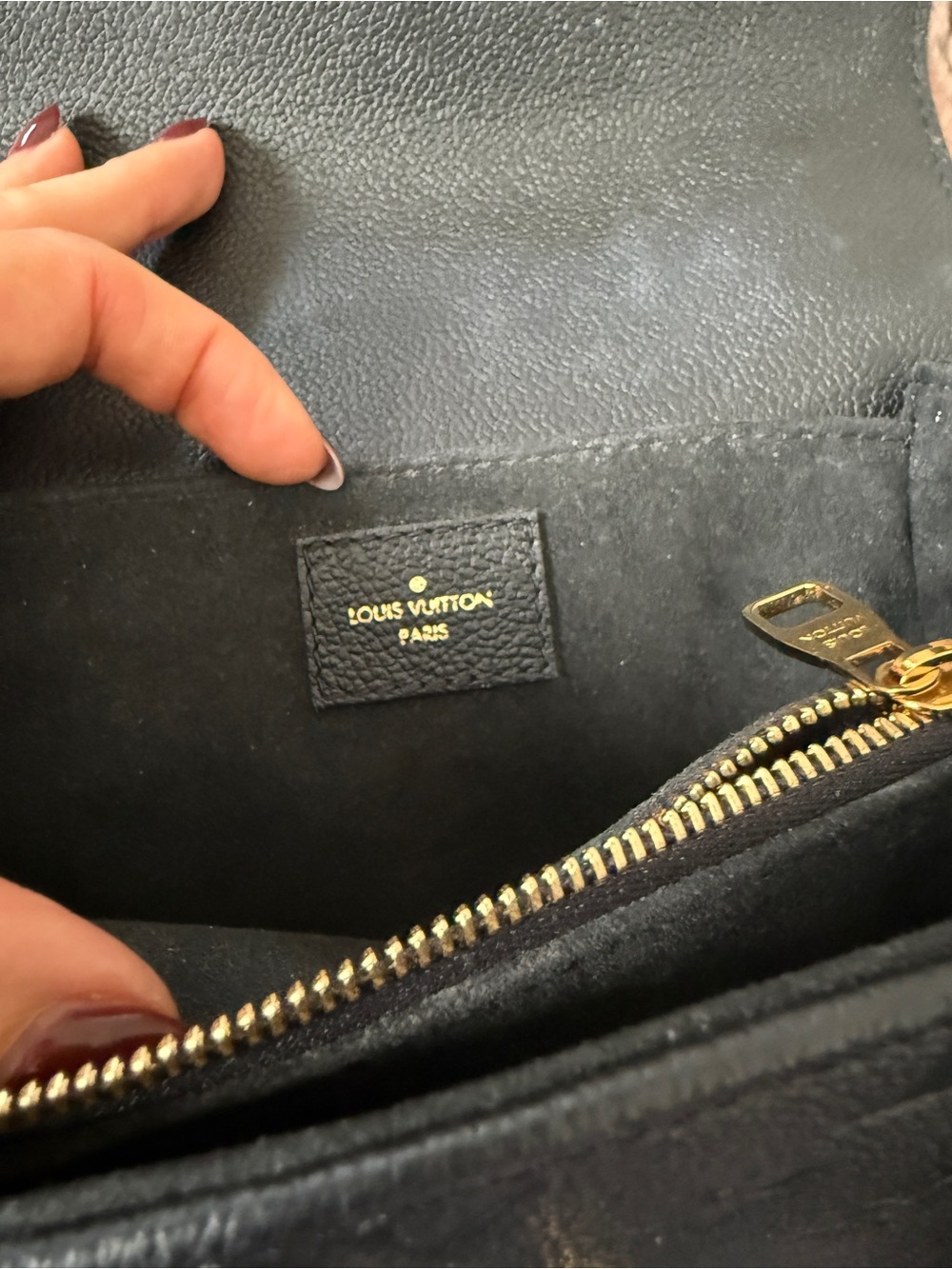 Louis Vuitton Black Empreinte Pochette Metis East West Shoulder Bag (Authentic) - Picture 10 of 16